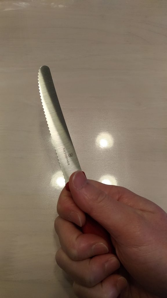 ベジタブルナイフ 握り